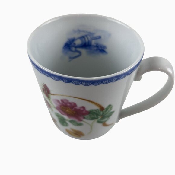 222 Fifth Beachcomber Collection Nautical Floral Discontinued Porcelain Mug - Picture 7 of 7